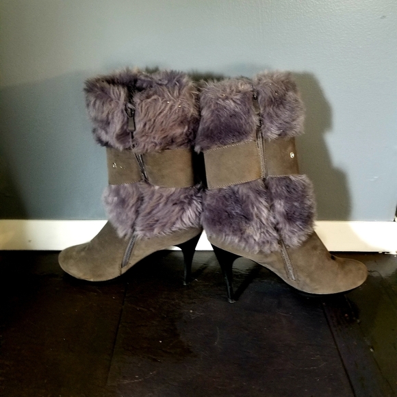 Previously loved fur boots, all 3 pair for the price listed. - Picture 2 of 3